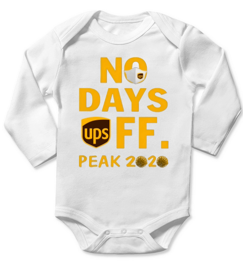 UPS No day off peak 2020 United Parcel Service Long Sleeve Baby One-Piece