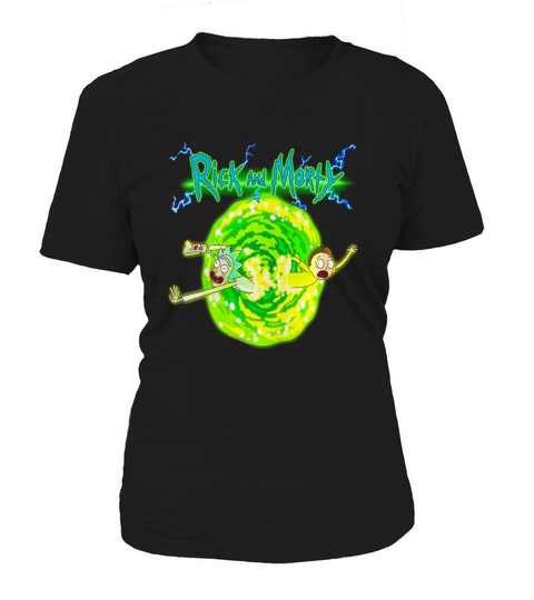 RICK &amp;amp; MORTY PORTAL GLOW LIGHTNING LOGO Women's T-Shirt