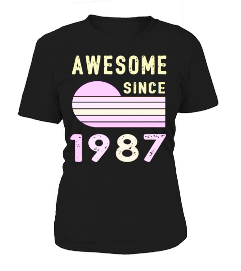 1987 Birthday Retro Vintage Gift Women's T-Shirt