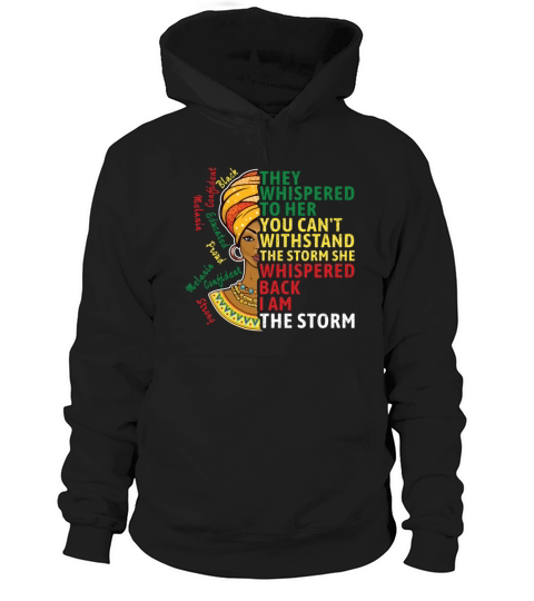 Whispered Storm Black History Month Hoodie Unisex