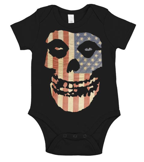 Misfits Usa Short Sleeve Baby One-Piece