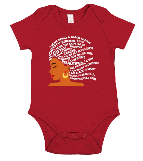 I Am Black Excellence Strong Woman Short Sleeve Baby One-Piece