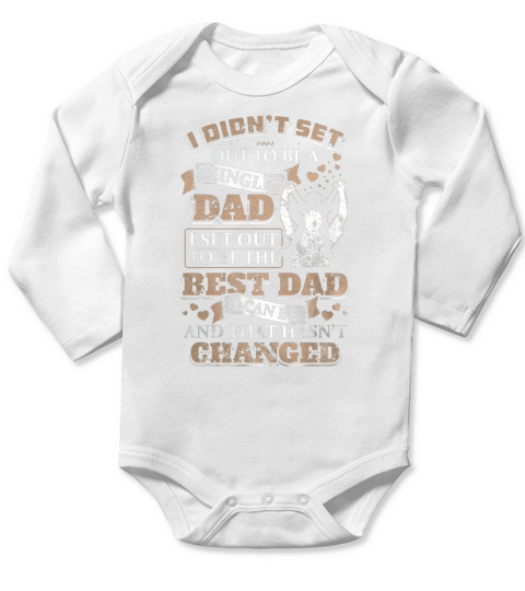 SINGLE DAD Long Sleeve Baby One-Piece