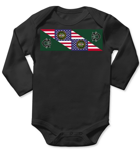 Us Army Special Forces Garden Flag Long Sleeve Baby One-Piece