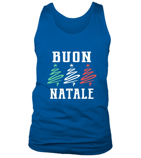 Premium Buon Natale Italian Flag Christmas Trees sweater Tank Top Unisex