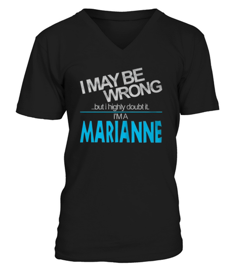 Marianne Doubt Wrong - Marianne Name Shirt V-Neck T-shirt