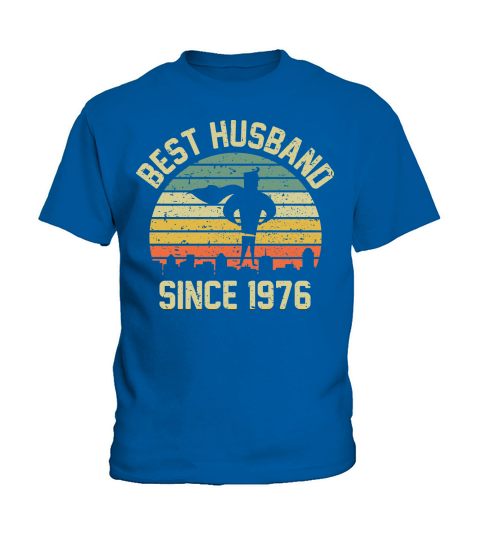 Wedding Anniversary Best Husband SINCE 1976 Kids T-Shirt