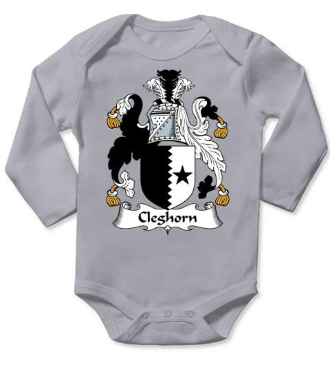 Cleghorn Family Crest Scottish Family Crests Long Sleeve Baby One-Piece