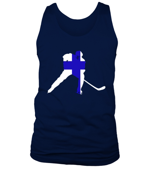 Finland Ice Hockey Shirt Fin Player Finnish Team Stick Puck Black Youth B0713SM6SN 1 Tank Top Unisex