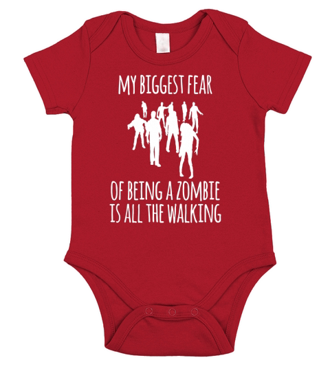 My Biggest Fear Zombie All The Walking Funny Halloween Shirt Short Sleeve Baby One-Piece