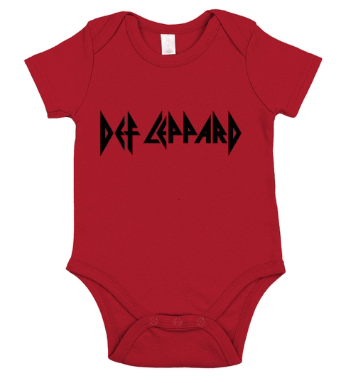 Def Leppard Logo Black Short Sleeve Baby One-Piece