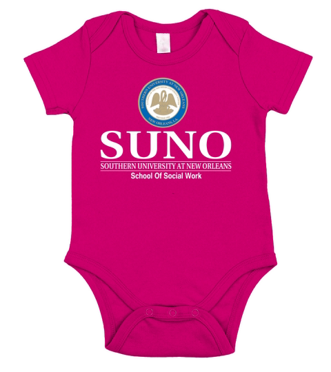 Southern University At New Orleans School Of Social Work Short Sleeve Baby One-Piece