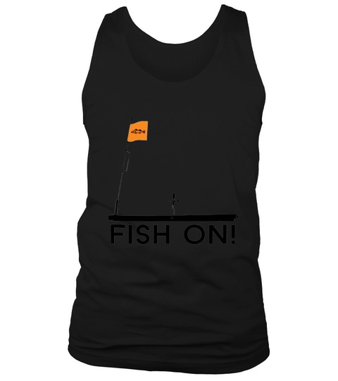Ice Fishing Tip Up Flag Fish On Shirt Tank Top Unisex