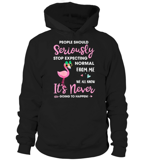 People Should Stop Expecting Normal From Me Flamingo shirt Hoodie Unisex