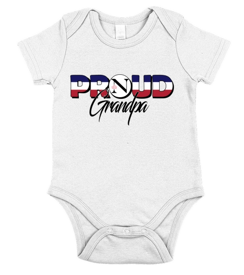 Proud Grandpa Northeastern University Best Family Gifts Short Sleeve Baby One-Piece