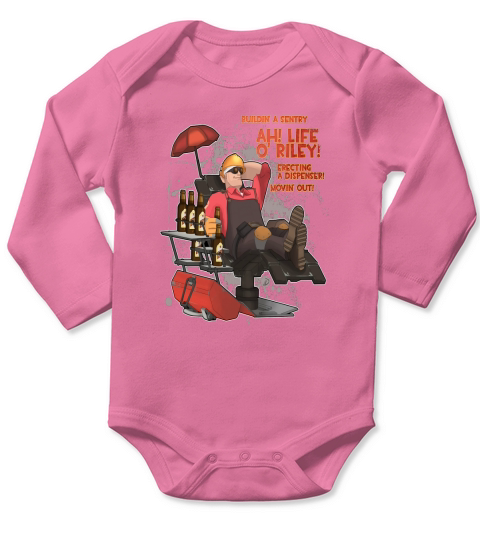 red engineer team fortress 2 Long Sleeve Baby One-Piece