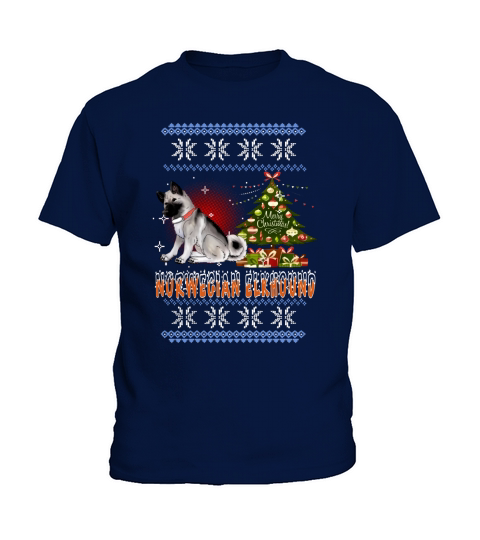Norwegian Elkhound Christmas Day Norwegian Elkhound Black Friday Kids T-Shirt