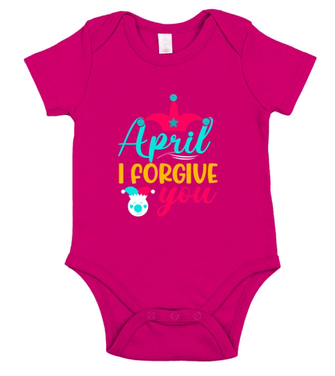 april i forgive you Short Sleeve Baby One-Piece