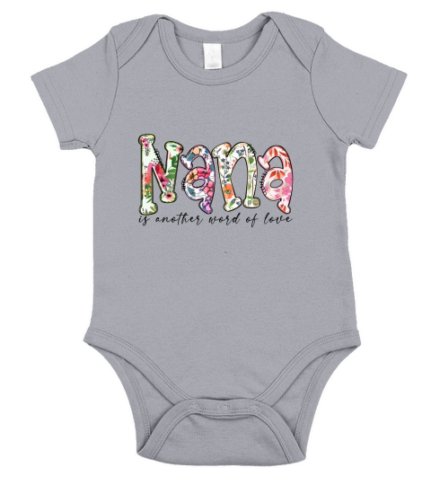Nana is another word of love sublimation Short Sleeve Baby One-Piece