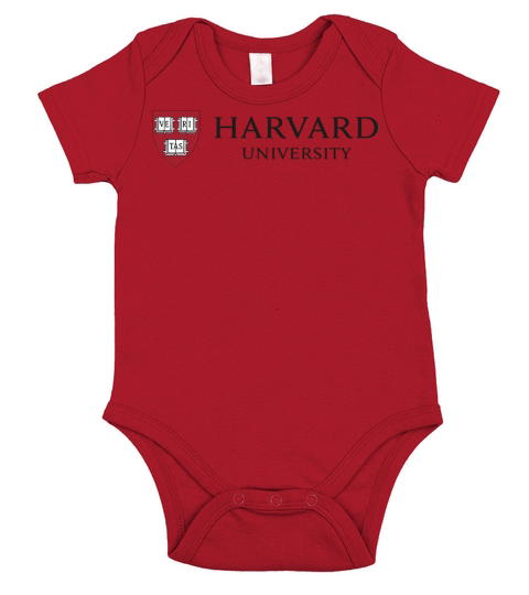 Simple Logo Harvard University 2020 Short Sleeve Baby One-Piece