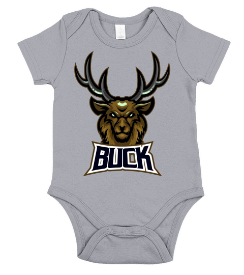 buck head esport logo Short Sleeve Baby One-Piece