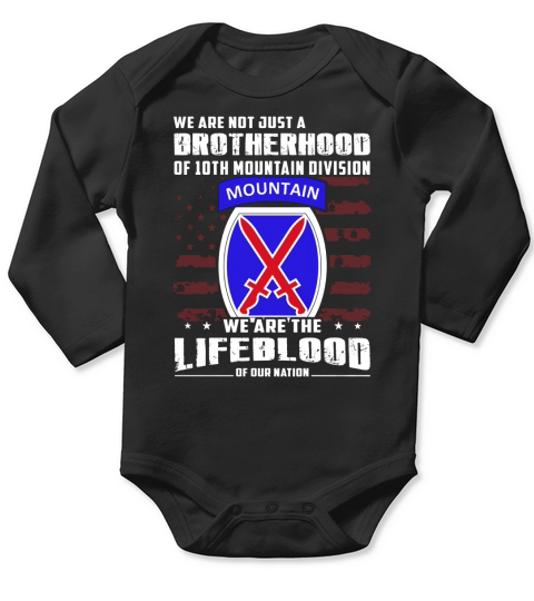 10th mountain division (United States) Long Sleeve Baby One-Piece