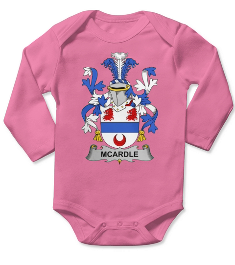 McArdle Family Crest Irish Family Crests II Long Sleeve Baby One-Piece