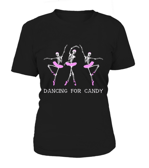Hot Ballet Dancing Skeleton Funny Halloween Costume Gift shirt Women's T-Shirt