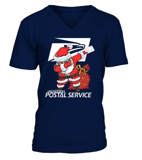 Santa united states postal service V-Neck T-shirt