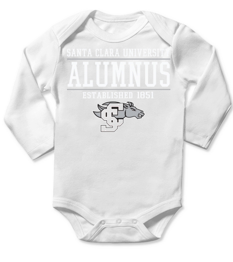 Santa Clara university Alumnus established 1851 Long Sleeve Baby One-Piece
