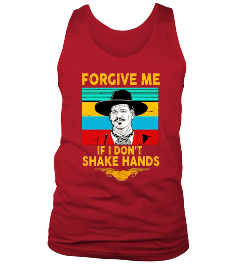 Tombstone Doc Holliday Forgive me if I don’t shake hands vintage shirt - Baby Onesie Tank Top Unisex