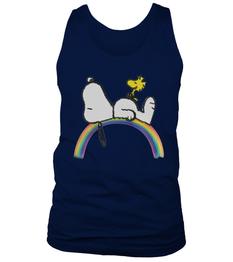 Peanuts Snoopy Rainbow LGBT World Pride shirt Tank Top Unisex