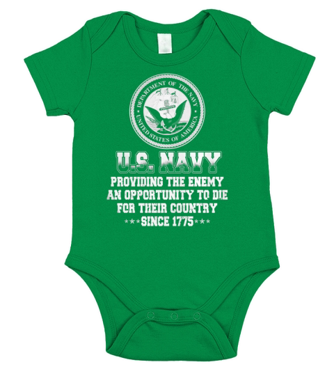 US Navy Short Sleeve Baby One-Piece