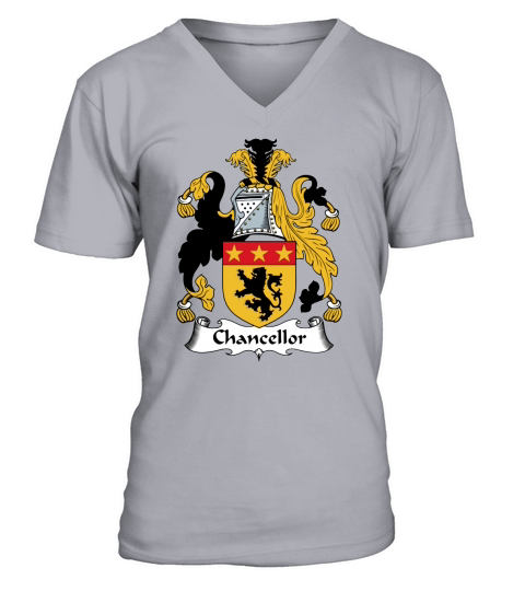 Chancellor Family Crest Scottish Family Crests V-Neck T-shirt