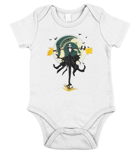 cnh  sport  halloween moon  Michigan State Spartans Short Sleeve Baby One-Piece