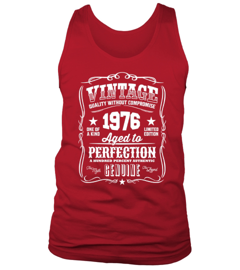 Vintage 1976 Aged to Perfection Tank Top Unisex