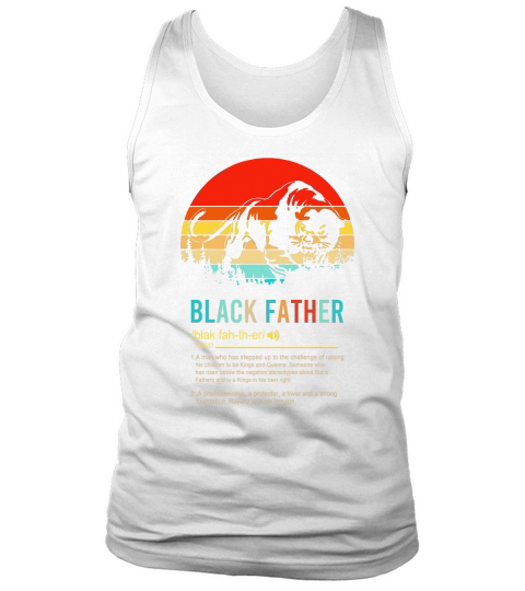 Panther black father a man who has stepped up to the challenge of raising his children vintage sunset Tank Top Unisex