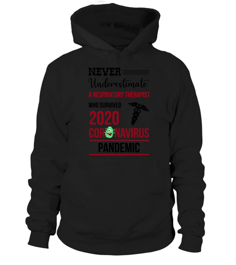Never Underestimate A Respiratory Therapist Who Survived 2020 Coronavirus Covid-19 shirth Hoodie Unisex
