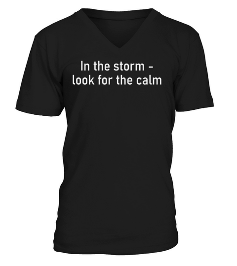In the Storm - look for the calm V-Neck T-shirt