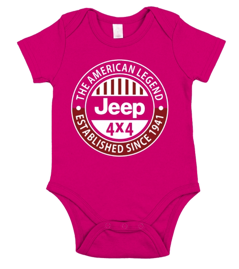 The American Legend Jeep 4x4 shirt Short Sleeve Baby One-Piece