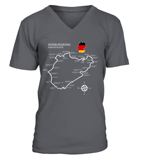 shirt The Nurburgring-Nordschleife V-Neck T-shirt