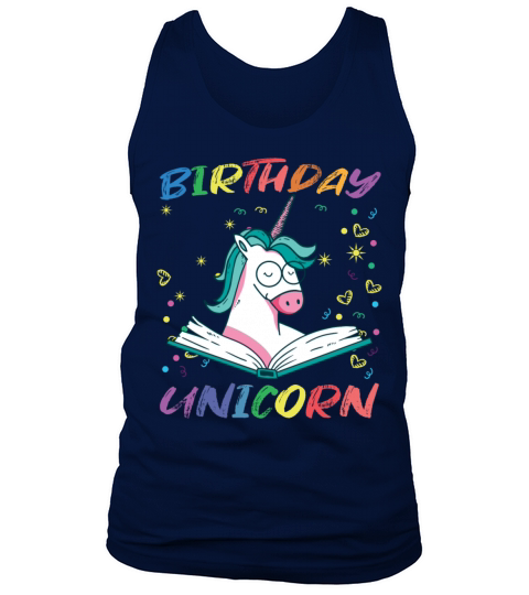 Birthday Unicorn children letters Birthday Shirts Tank Top Unisex
