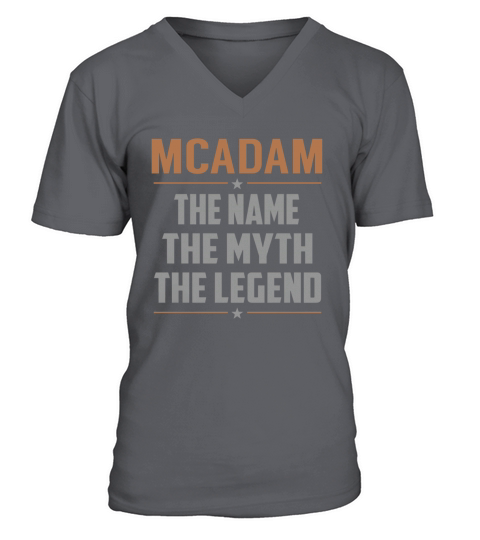 MCADAM The Name The Myth The Legend Name Shirts V-Neck T-shirt
