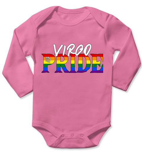 Virgo LGBT Gay Pride Flag Zodiac Sign 2020 - Ladies Flowy Tank Long Sleeve Baby One-Piece