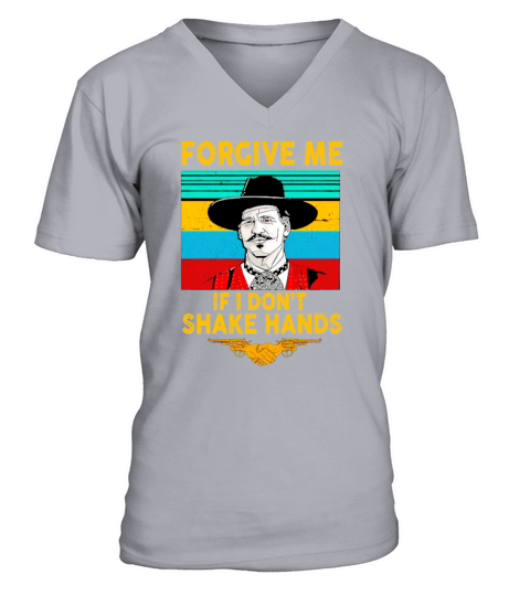 Tombstone Doc Holliday Forgive me if I don’t shake hands vintage shirt - Baby Onesie V-Neck T-shirt