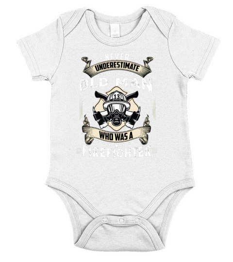 An old Man who Was A firefighter Short Sleeve Baby One-Piece