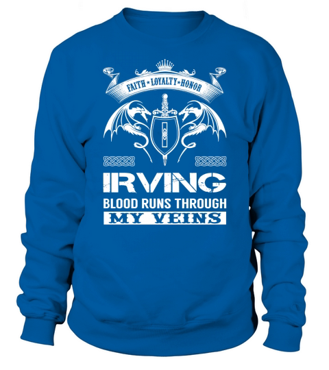 IRVING Last Name, Surname Tshirt Sweatshirt Unisex