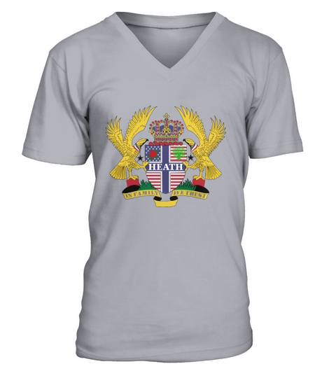 Heath Family Crest For American People - Heath Family T-Shirt, Hoodie, Sweatshirt V-Neck T-shirt