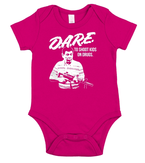 DARE DUTERTE - Mens T-Shirt Short Sleeve Baby One-Piece