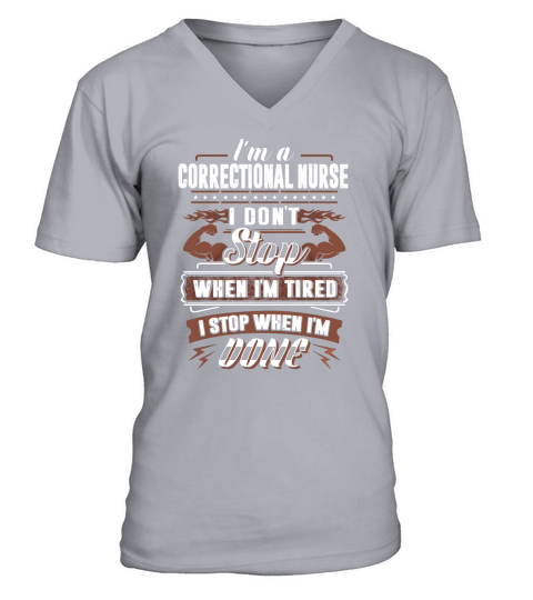 Correctional Nurse V-Neck T-shirt